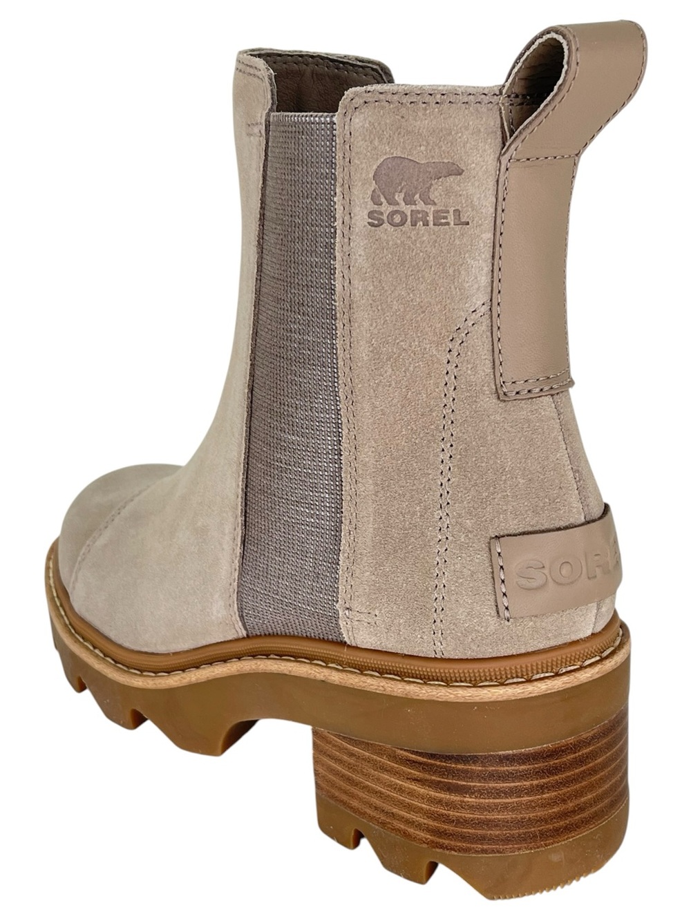 Sorel Joan Now Taupe Suede Waterproof Womens Chelsea Ankle Boots Size 8.5M - Picture 7 of 11